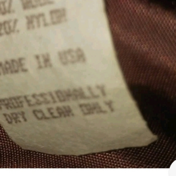 Wool Blend Coat Green Pea  Button Sz Medium Aztec Stitch Front Back - Picture 8 of 9